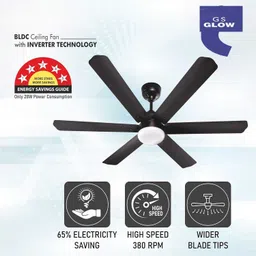 gs glow IMPERIAL VERSION : 2 5 Star 1430 6 Blade Ceiling Fan image 2