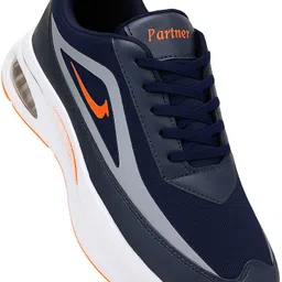 partner Men PU Dark Blue Sneakers | Lightweight Casual Sports Shoes | Air Sole Grip Sneakers For Men-picture-17