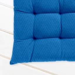 oasis Cotton Solid Chair Pad Pack of 1 image 2