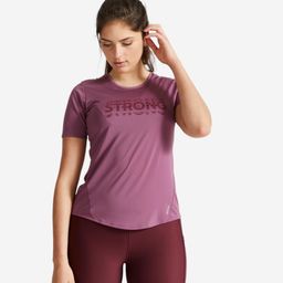 domyos Women Gym T-Shirt Polyester Purple-picture-12