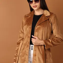 v-mart Cotton Solid Coat For Women-picture-23