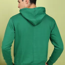 alan jones Men Full Sleeve Solid Hooded Sweatshirt image 5