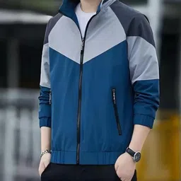 caraba Colorblock Men Raincoat image 3