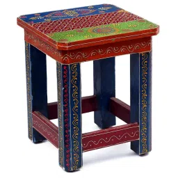 craft tree Multicolour Wood And Mdf Painted Stool image 4