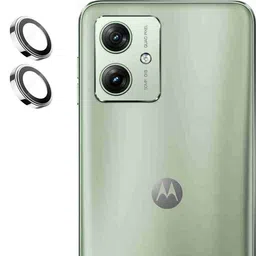 Zyxo Back Camera Lens Ring Guard Protector for Motorola g54 5G [Silver Metal Alloy Camera Ring with 9H Glass] Set of 1-picture-43