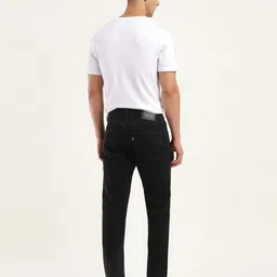 levi's Men Tapered Fit Mid Rise Black Jeans image 2