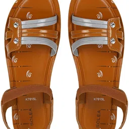 paragon Women K7015L Women PU Sandal Comfortable Soft Cushion Leather Flats I Easywear Slip On Flats Sandal-picture-18