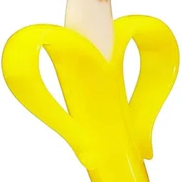 profecto Baby Ultra Soft Bristle Banana Silicone Toothbrush Teether| Baby Teether Toy Teether and Feeder-picture-18