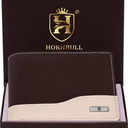 hornbull Men Casual Brown, Beige Genuine Leather RFID Wallet-picture-12