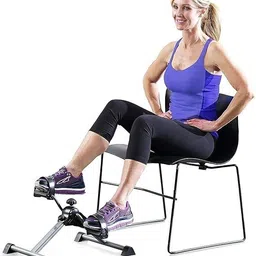 hr soppy Foldable Mini Fitness Cycle Mini Pedal Exerciser Cycle image 4