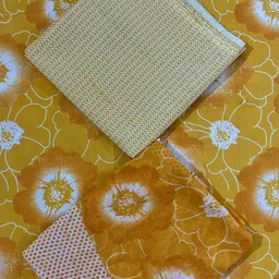 Unstitched Pure Cotton Salwar Suit Material Printed-image-5