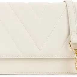 fastrack White Women Sling Bag Quilted-picture-29