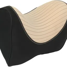 oshotto Black, Beige Fabric Car Pillow Cushion for Universal For Car image 3
