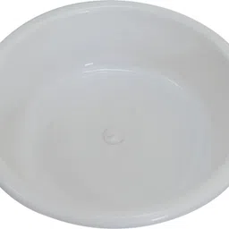 homestic Plastic Multiuses Plastic Knead Dough Basket/Basin Bowl 6 Ltr (White) Storage Basket image 3