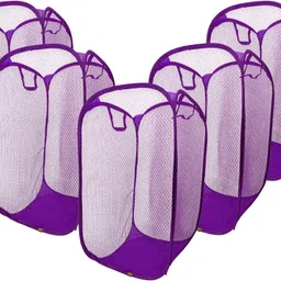 kitchwish 45 L Purple Laundry Basket-picture-17