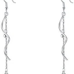 Silver Shoppee 925 Sterling Silver Elegant Latest Fashion Earrings for Girls Sterling Silver Drops & Danglers-picture-21