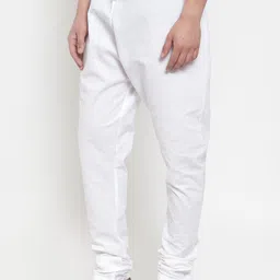 pintrest Men White Solid Churidar Pyjamas Men Pyjama image 3