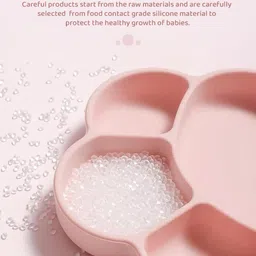 staranddaisy Silicone Plates with Cover, Suction Grip Divided Dish and Self-Feeding Toddlers - Silicone image 3