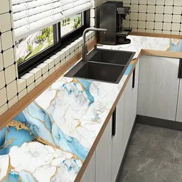 sirteriq 400 cm Oil Proof & Waterproof Self-adhesive Removable Stickers For Kitchen Self Adhesive Sticker image 5