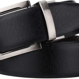 blacking Men Formal, Casual, Party, Evening Black Genuine Leather Reversible Belt image 1