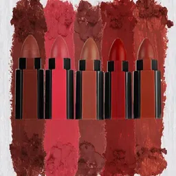 paoud 5 in 1 Lipsticks Combo Set, Red & Nude pack of 2 image 2