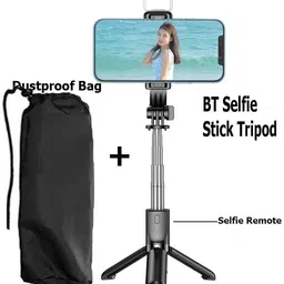 POZUB Extendable Bluetooth Remote Selfie Stick Stand for Mobile Phone,LED Light Tripod, Monopod, Tripod Kit, Tripod Clamp-picture-46