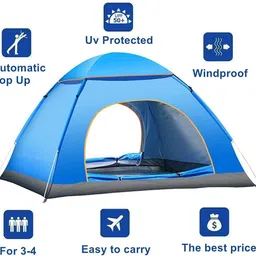 ditcafos Picnic Camping Portable Polyester Tent Tent - For 2 Person image 2