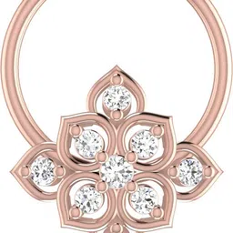 avsar Eshaani 18kt Diamond Rose Gold Nose Wire-picture-34