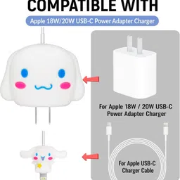 WEI INTERNATIONAL Compatible for iPhone Charger Cover for 18-20W Full Protection CASE ironman Cable Protector image 3