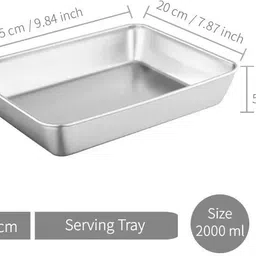 sharuja Stainless Steel Fridge Container - 2000 ml image 2