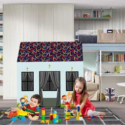 charvi enterprise Blue Garden Themed Kids' Play Tent House image 1