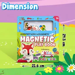 wembley My First Numbers Magnetic Play Book Set Early Learning Preschool Skills for Kids image 2