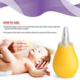 miracle moms Baby Nasal Aspirator, Nose Cleaner, Vacuum Suction Tool, Immediate Relief Manual Nasal Aspirator image 3