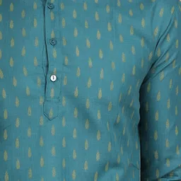 darkchill Men Cotton Blend Kurta Pyjama Set image 4