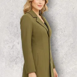 pepzoo Women Solid Double Breasted Casual Blazer-picture-15