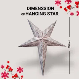 me&you Colorful Hanging Paper Star for Festivals, Birthdays & Parties Hanging Star Pack of 1 image 5