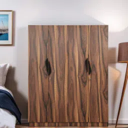 mintwud from pepperfry Maya 4 Door Wardrobe In Vintage Sheesham Finish-picture-38