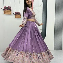 pedr trends Embroidered Semi Stitched Lehenga Choli image 2