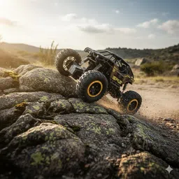 expozzy mart Durable Metal Body Rock Crawler Monster Car | High-Performance RC Beast image 3