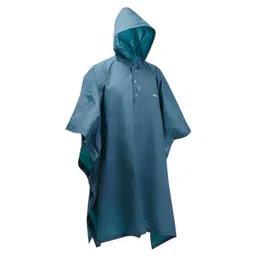 forclaz Adult Hiking Rain Poncho 50 Turquoise-picture-28