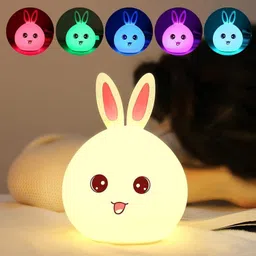 miloni usa Cute bunny Light, USB Rechargeable, 7-Colors Changing,Room Decor Night Lamp-picture-41