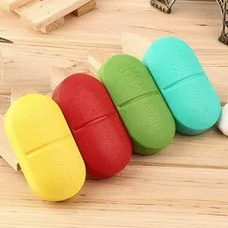 pavityaksh TABLET PILL BOX TABLET PILL BOX Pill Case With 6 Compartments MANUAL Travel Pill Organizer image 5
