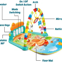 shyam techno 5 IN 1 Multi-Function ABS High Grade Plastic Piano Baby Gym and Fitness Rack image 3