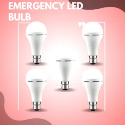sacro Rechargeable Emergency Bulb Inverter Bulb, 3Hr Battery Backup_Pack of 5 P149 3 hrs Bulb Emergency Light-picture-16