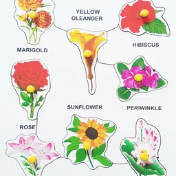 fireflies Wooden Flower Puzzle Pre-School Learning Puzzle for Kids Age3-5 Y (Pack of 1 Pc)-picture-22