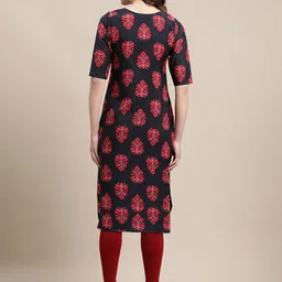 7threads KALINI Women Pack Of 2 Ethnic Motifs Printed Crepe Kurta image 5