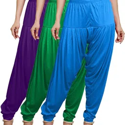 zyna Viscose Rayon Solid Patiala image 1