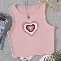 lehmus Casual Regular Sleeves Printed Women Pink Top-picture-12