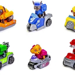 quasar 6 in 1 Unbreakable Plastic Pup Buddies Figure Team Mission Toy Pup Badge image 2