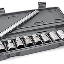 pinzor 10 pcs tool kit Wrench socket Spanner Set Automobile car & bike Repair Tool Box Socket Set-picture-26